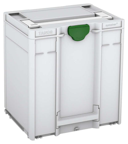 Systainer³ M 437, Light Grey with White lid handle and Emerald Green catches
