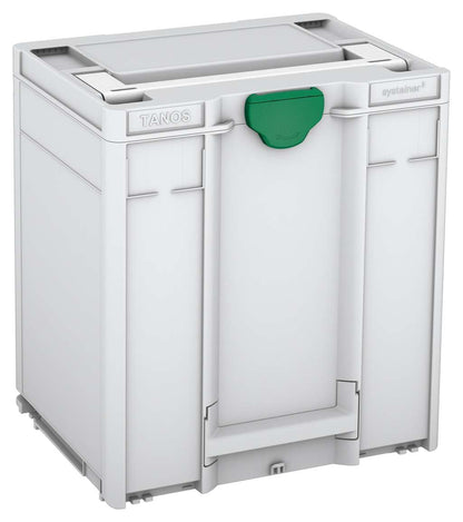 Systainer³ M 437, Light Grey with White lid handle and Signal Green catches