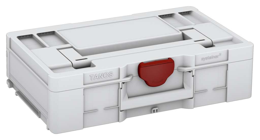 Systainer³ L 137, Light Grey with Carmine Red catches