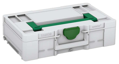 Systainer³ L 137, Light Grey with Signal Green lid handle and Emerald Green catches