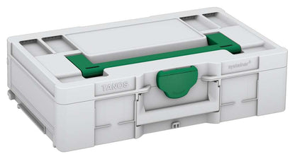 Systainer³ L 137, Light Grey with Signal Green lid handle and Signal Green catches