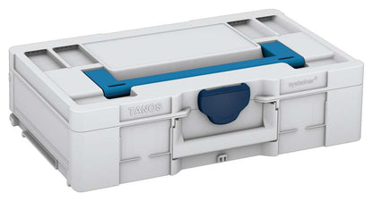Systainer³ L 137, Light Grey with Sky Blue lid handle and Sapphire Blue catches