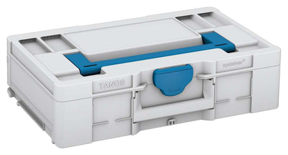 Systainer³ L 137, Light Grey with Sky Blue lid handle and Sky Blue catches