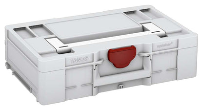Systainer³ L 137, Light Grey with White lid handle and Carmine Red catches
