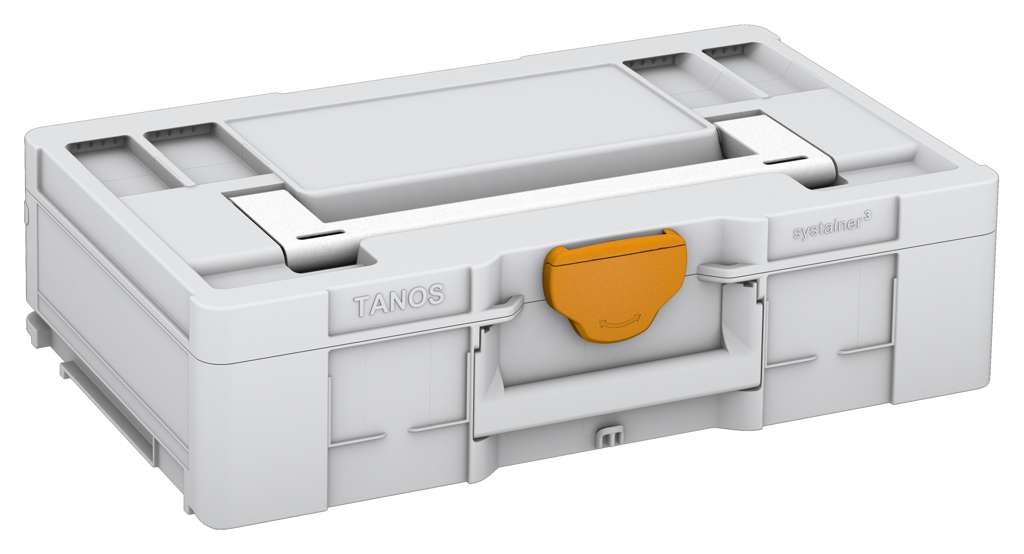 Systainer³ L 137, Light Grey with White lid handle and Daffodil Yellow catches