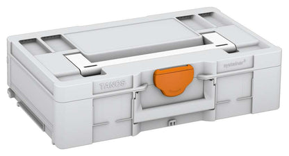 Systainer³ L 137, Light Grey with White lid handle and Deep Orange catches