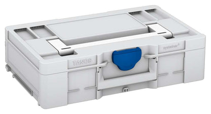 Systainer³ L 137, Light Grey with White lid handle and Signal Blue catches
