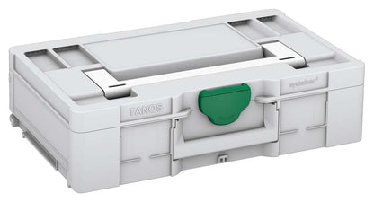 Systainer³ L 137, Light Grey with White lid handle and Signal Green catches