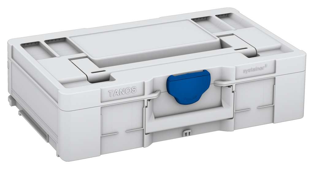 Systainer³ L 137, Light Grey with Signal Blue catches