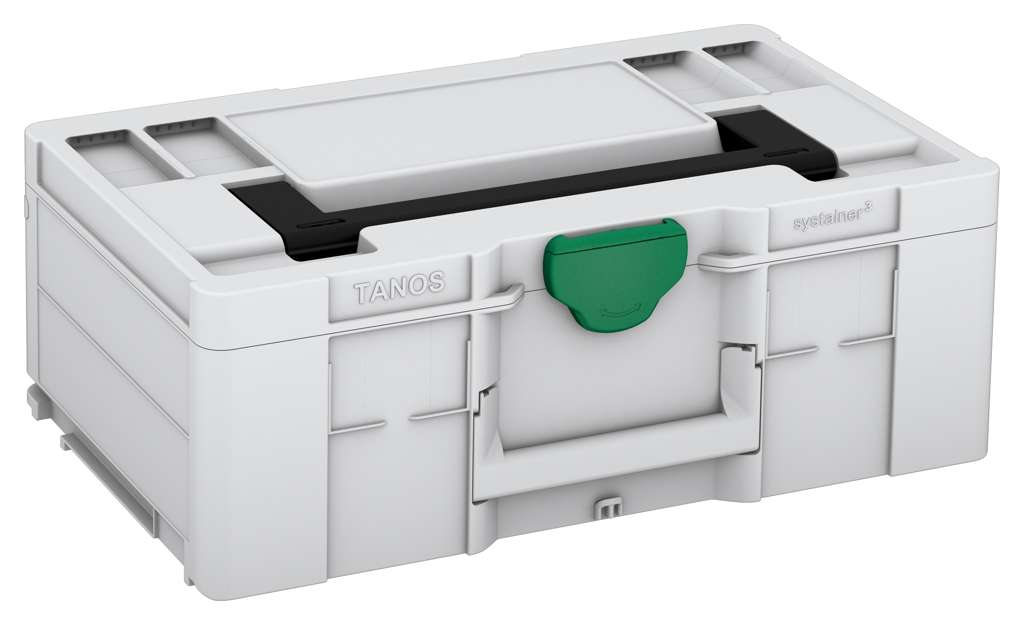 Systainer³ L 187, Light Grey with Black lid handle and Signal Green catches