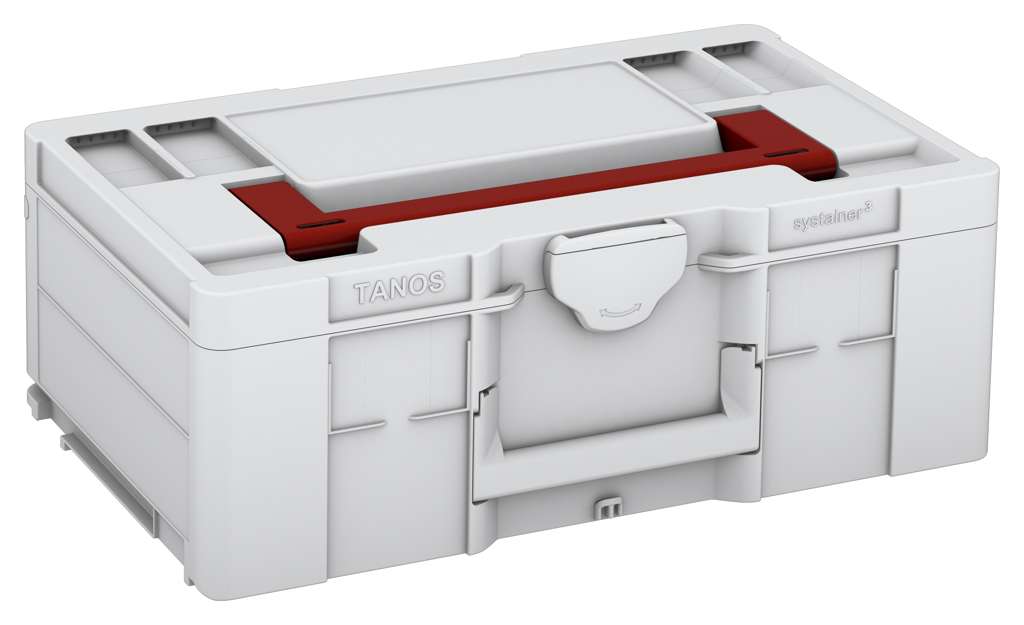 Systainer³ L 187, Light Grey with Carmine Red lid handle