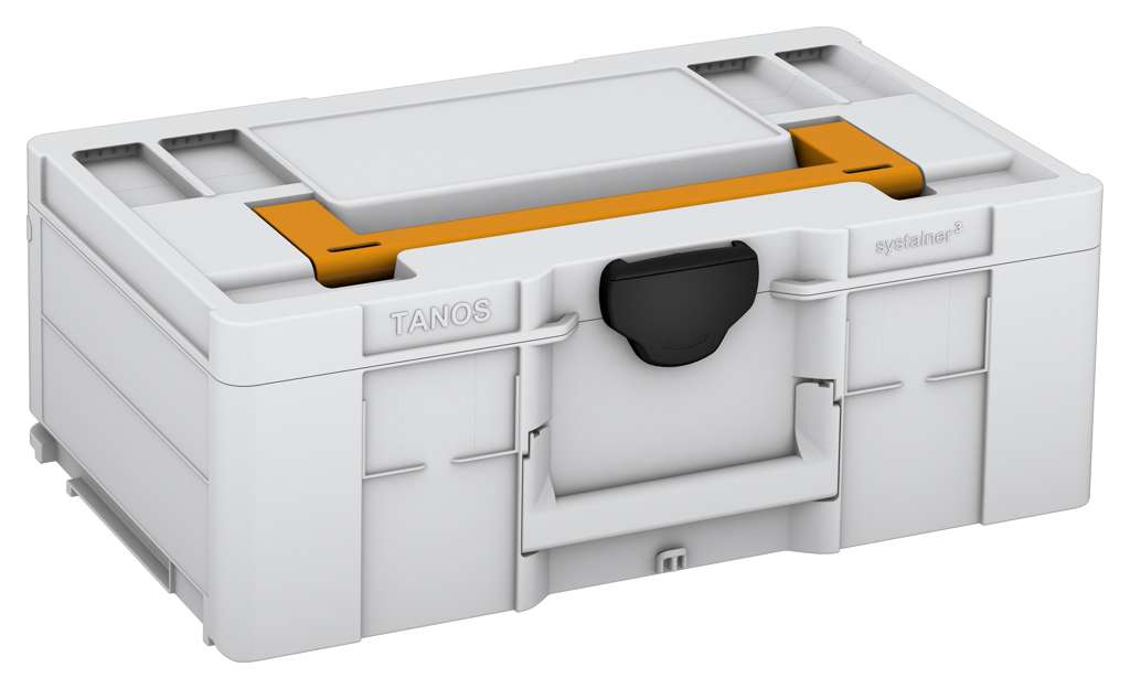 Systainer³ L 187, Light Grey with Daffodil Yellow lid handle and Black catches