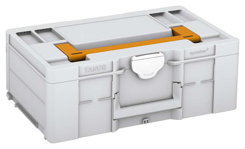 Systainer³ L 187, Light Grey with Daffodil Yellow lid handle and White catches