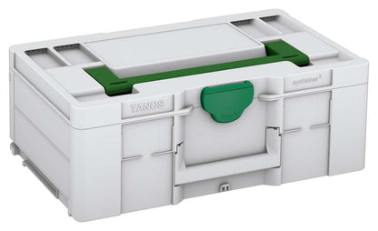 Systainer³ L 187, Light Grey with Emerald Green lid handle and Signal Green catches