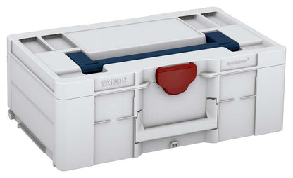 Systainer³ L 187, Light Grey with Sapphire Blue lid handle and Carmine Red catches