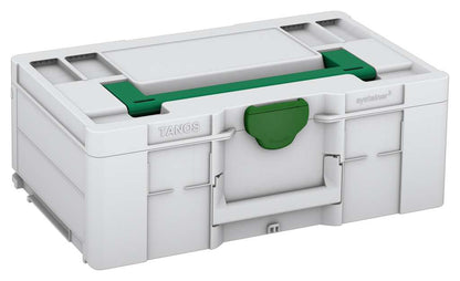 Systainer³ L 187, Light Grey with Signal Green lid handle and Emerald Green catches