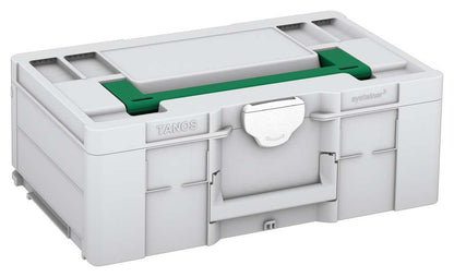 Systainer³ L 187, Light Grey with Signal Green lid handle and White catches