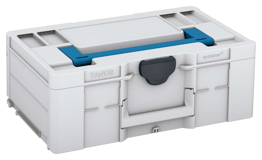 Systainer³ L 187, Light Grey with Sky Blue lid handle and Anthracite catches
