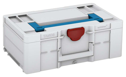 Systainer³ L 187, Light Grey with Sky Blue lid handle and Carmine Red catches