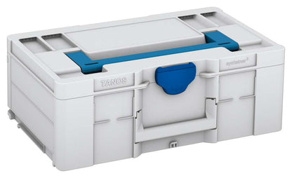 Systainer³ L 187, Light Grey with Sky Blue lid handle and Signal Blue catches