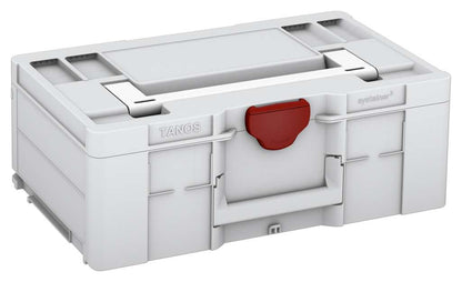 Systainer³ L 187, Light Grey with White lid handle and Carmine Red catches
