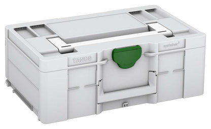 Systainer³ L 187, Light Grey with White lid handle and Emerald Green catches