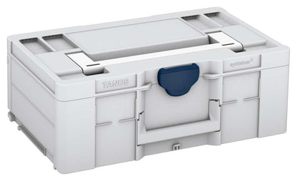 Systainer³ L 187, Light Grey with White lid handle and Sapphire Blue catches