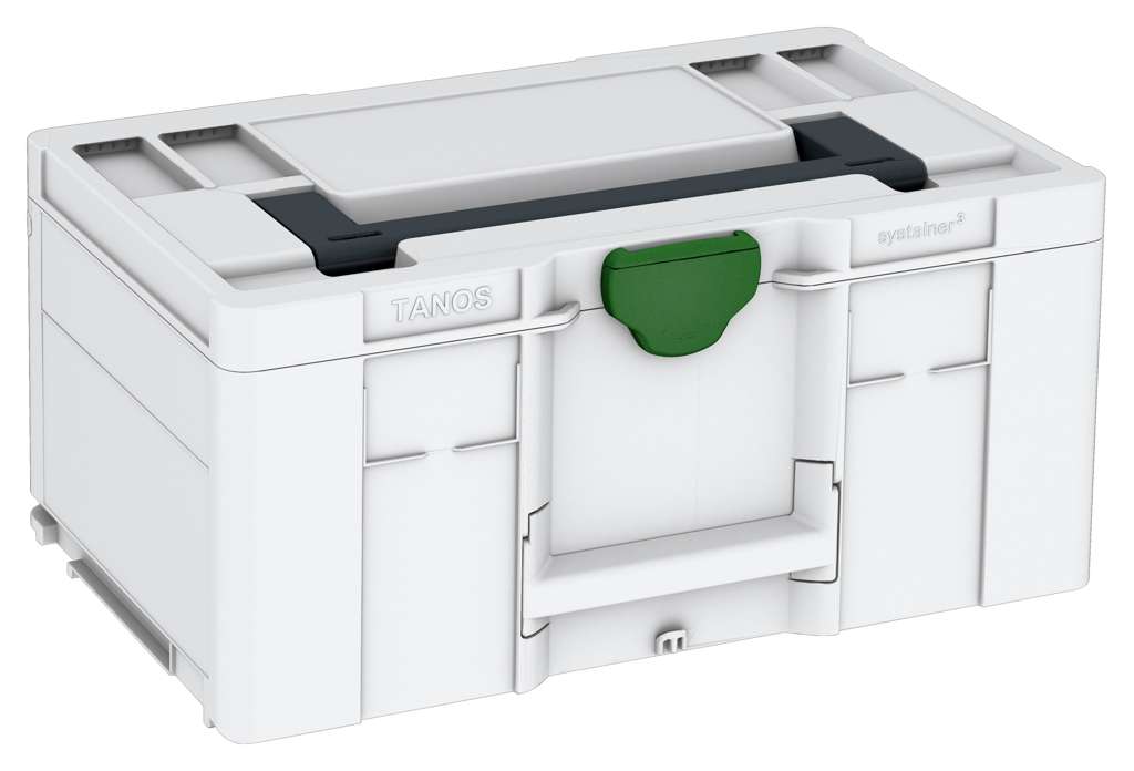 Systainer³ L 237, Light Grey with Anthracite lid handle and Emerald Green catches