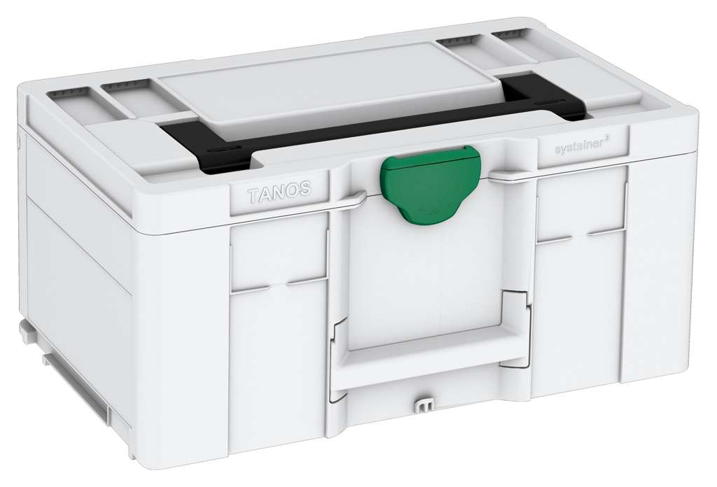 Systainer³ L 237, Light Grey with Black lid handle and Signal Green catches