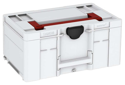 Systainer³ L 237, Light Grey with Carmine Red lid handle and Black catches