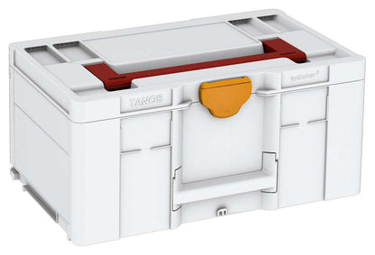 Systainer³ L 237, Light Grey with Carmine Red lid handle and Daffodil Yellow catches