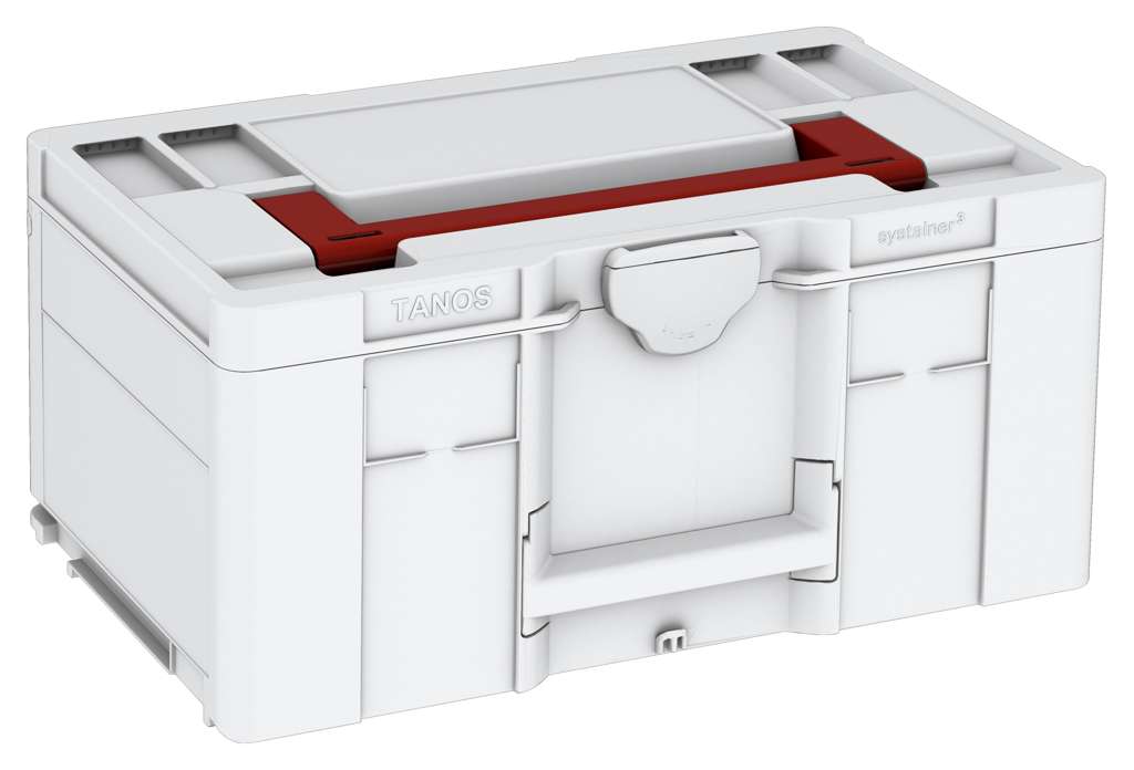 Systainer³ L 237, Light Grey with Carmine Red lid handle