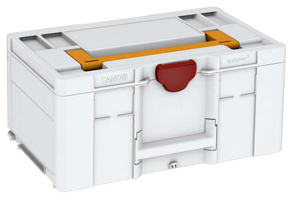 Systainer³ L 237, Light Grey with Daffodil Yellow lid handle and Carmine Red catches