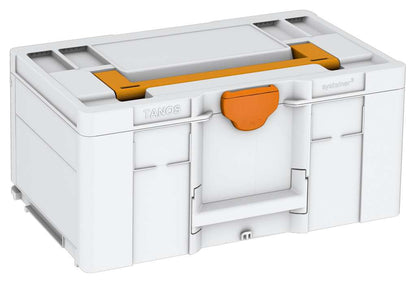 Systainer³ L 237, Light Grey with Daffodil Yellow lid handle and Deep Orange catches