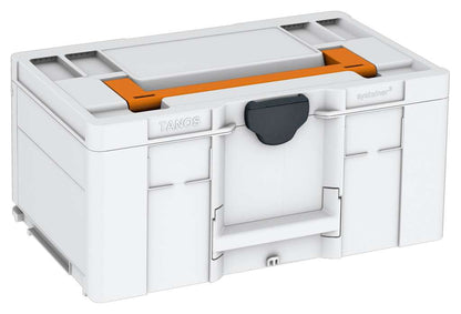Systainer³ L 237, Light Grey with Deep Orange lid handle and Anthracite catches