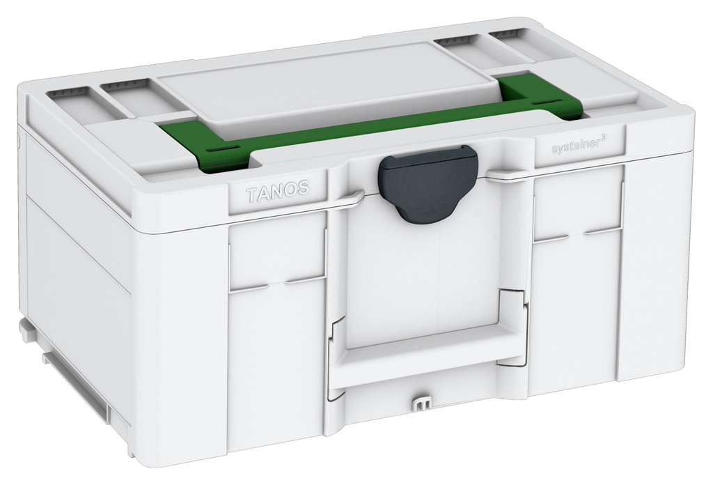 Systainer³ L 237, Light Grey with Emerald Green lid handle and Anthracite catches