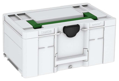 Systainer³ L 237, Light Grey with Emerald Green lid handle and Black catches