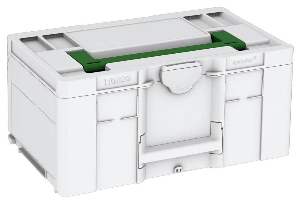 Systainer³ L 237, Light Grey with Emerald Green lid handle