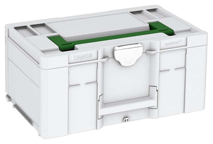 Systainer³ L 237, Light Grey with Emerald Green lid handle and White catches