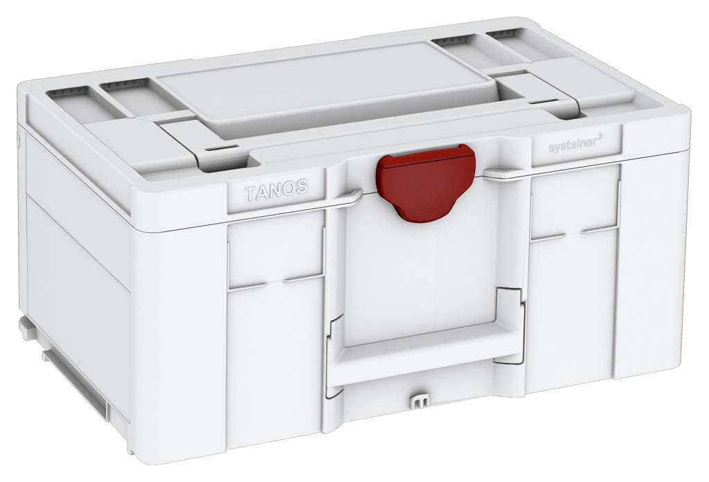 Systainer³ L 237, Light Grey with Carmine Red catches
