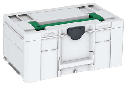 Systainer³ L 237, Light Grey with Signal Green lid handle and Anthracite catches