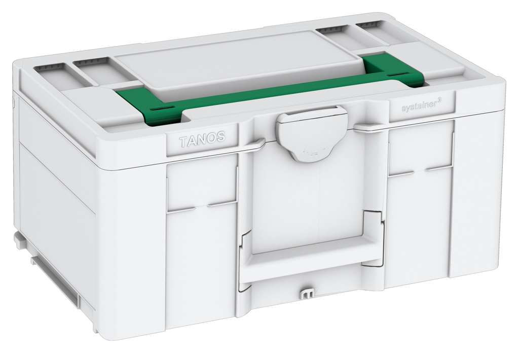 Systainer³ L 237, Light Grey with Signal Green lid handle