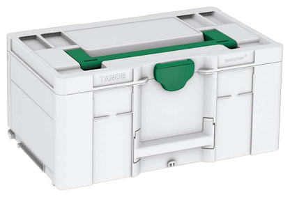 Systainer³ L 237, Light Grey with Signal Green lid handle and Signal Green catches
