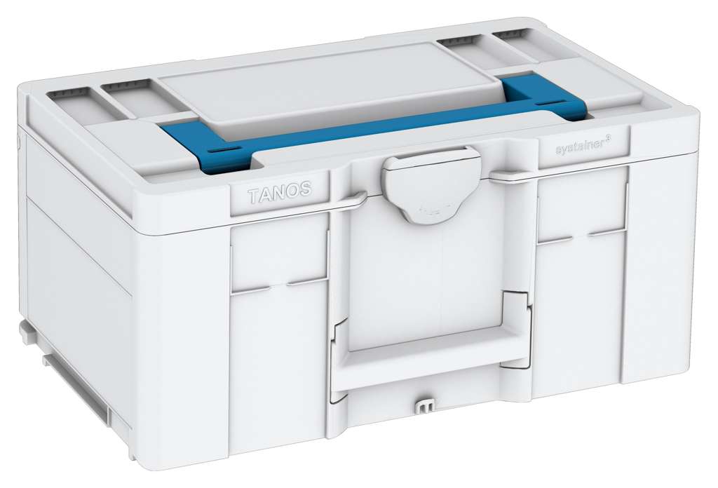 Systainer³ L 237, Light Grey with Sky Blue lid handle