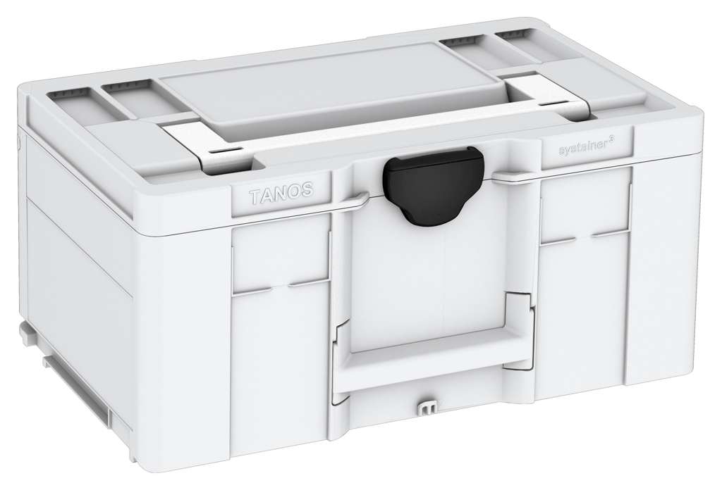 Systainer³ L 237, Light Grey with White lid handle and Black catches