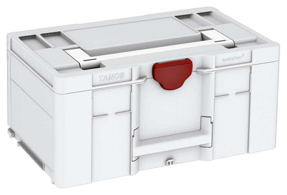 Systainer³ L 237, Light Grey with White lid handle and Carmine Red catches