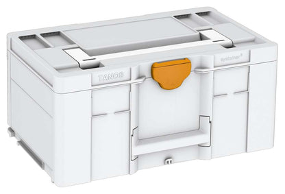 Systainer³ L 237, Light Grey with White lid handle and Daffodil Yellow catches