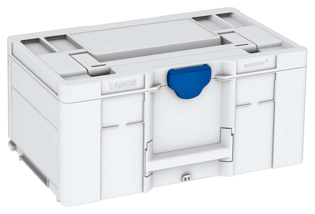 Systainer³ L 237, Light Grey with Signal Blue catches