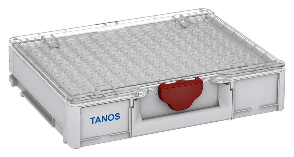 Systainer³ Organizer M 89 Empty, Light Grey with Transparent lid and Carmine Red catches