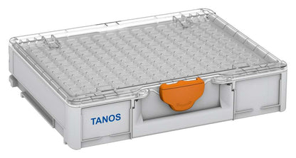 Systainer³ Organizer M 89 Empty, Light Grey with Transparent lid and Deep Orange catches